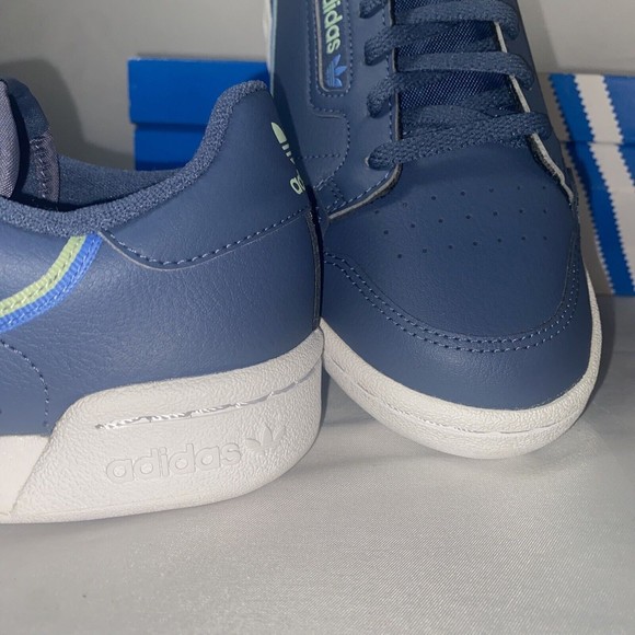 ADIDAS Continental 80 Woman Size 7 Blue Sneakers Fashion Casual Athletic NEW - Picture 6 of 7